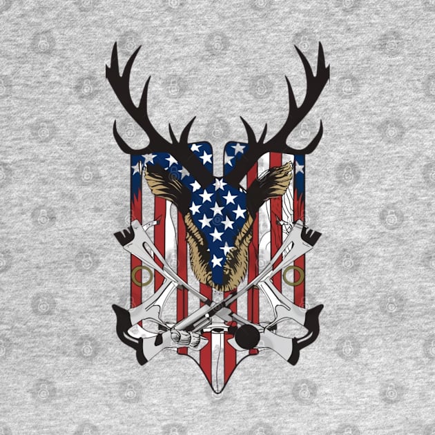 Bow Hunting Flag Buckwear Deer Hunter Accessories Gift PopSockets PopGrip: Swappable Grip for Phones & Tablets by click2print